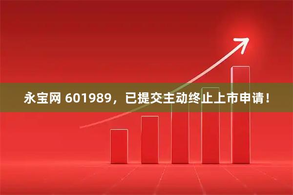 永宝网 601989，已提交主动终止上市申请！