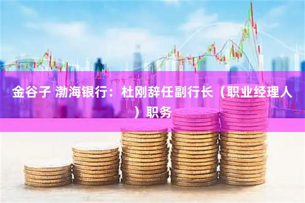 金谷子 渤海银行：杜刚辞任副行长（职业经理人）职务