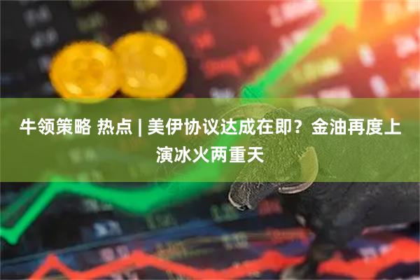 牛领策略 热点 | 美伊协议达成在即？金油再度上演冰火两重天